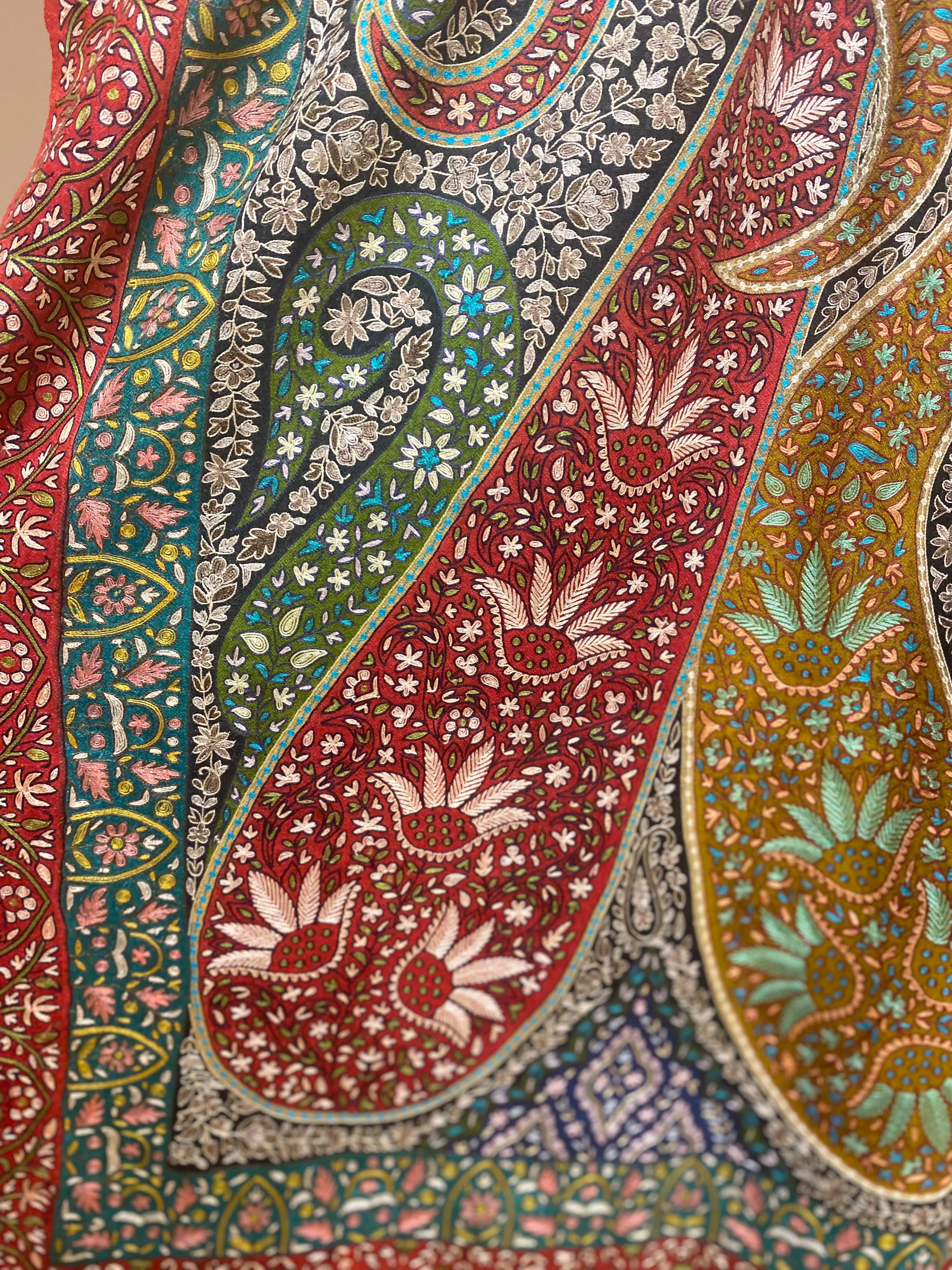 Kalamkari Pashmina-RANEE 209x102 cm
