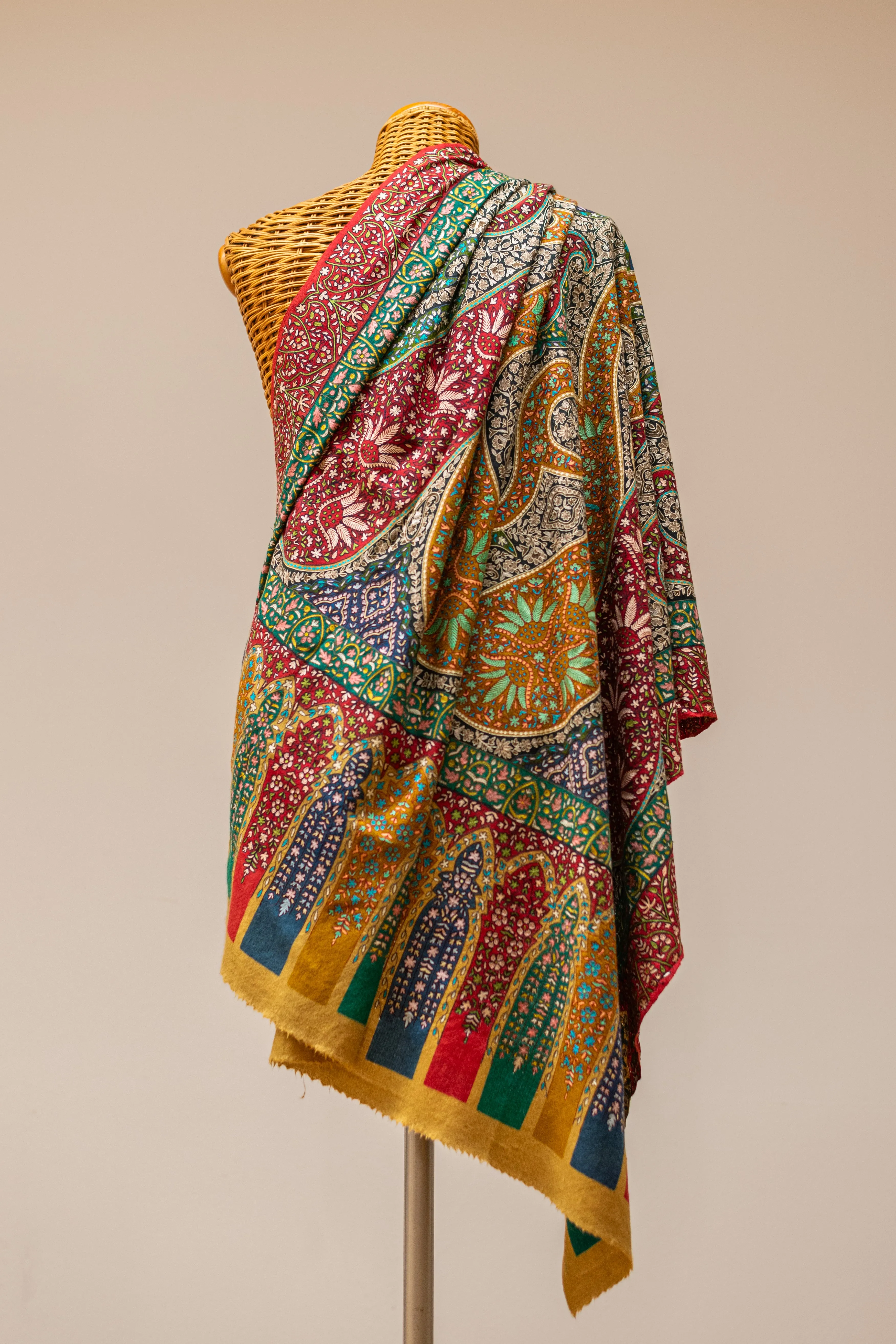Kalamkari Pashmina-RANEE 209x102 cm