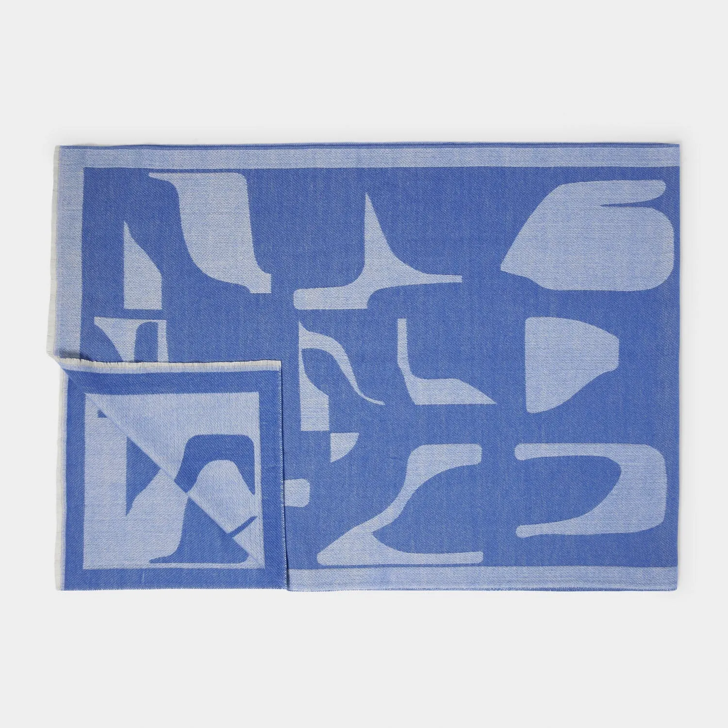 Katie Loxton 190cm Cobalt Blue Abstract Floral Printed Blanket Scarf