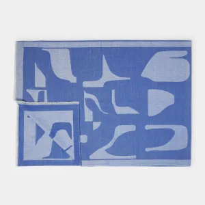 Katie Loxton 190cm Cobalt Blue Abstract Floral Printed Blanket Scarf