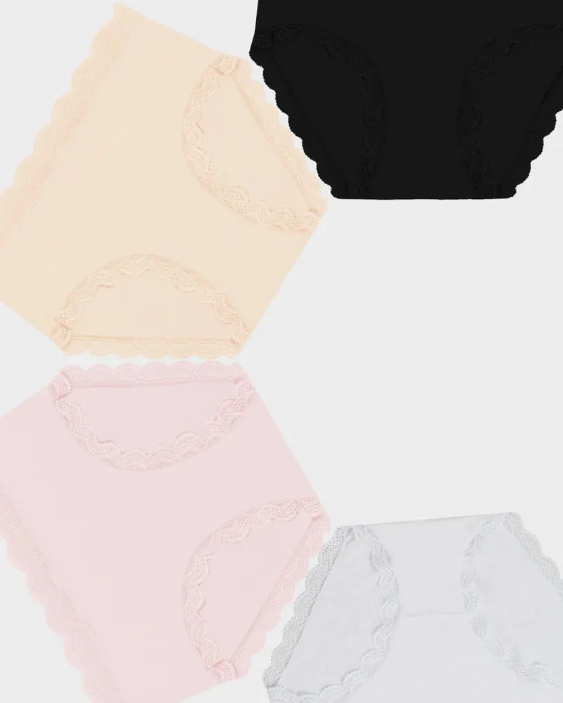 Knickers High Rise underwear Four Pack