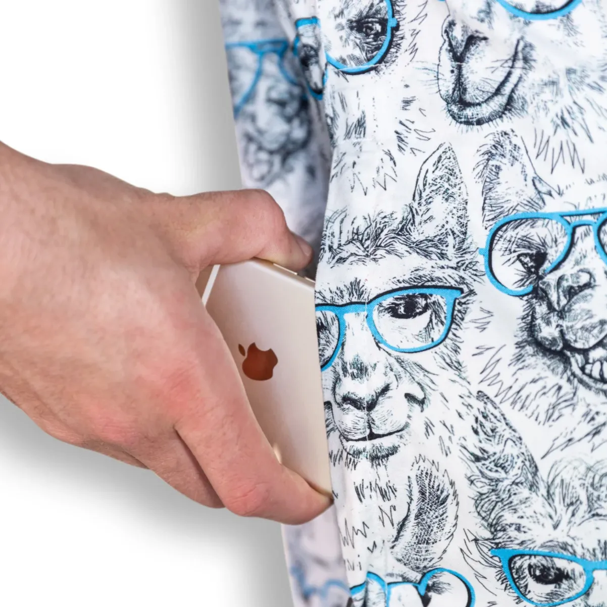 Llama 7 Seas Button Up