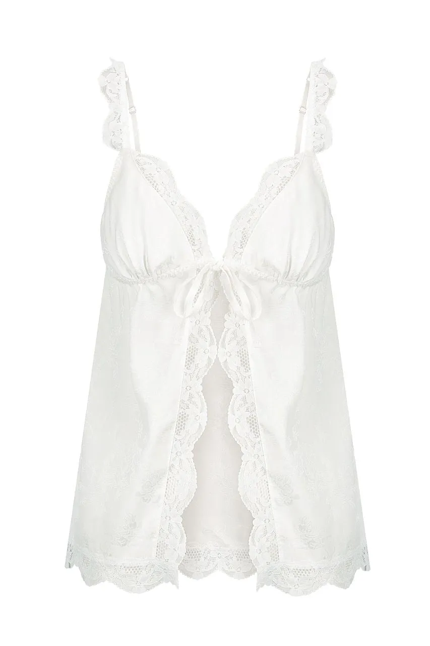 Lola Baby Doll Ivory Jacquard