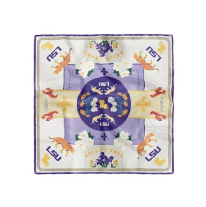 LSU Geaux Tigers Silk Scarf