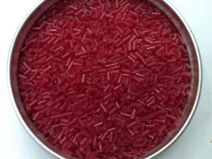 Magenta Pipe Glass Seed Beads- 4.5 mm (Wholesale)