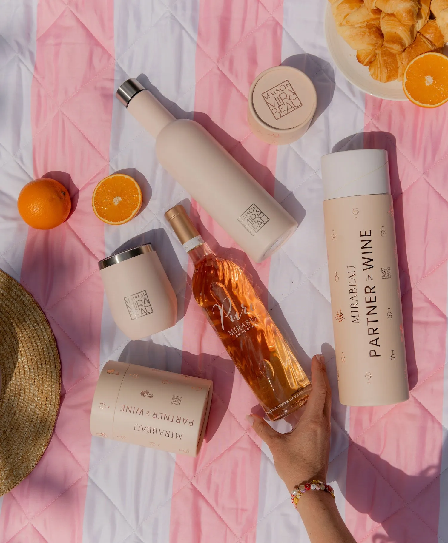 Maison Mirabeau x Partner in Wine Pure Pink Bottle Bundle