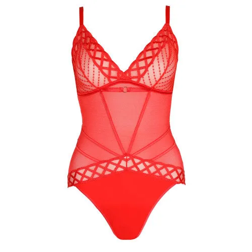 Marie Jo Jhana Bodysuit | FIESTA RED