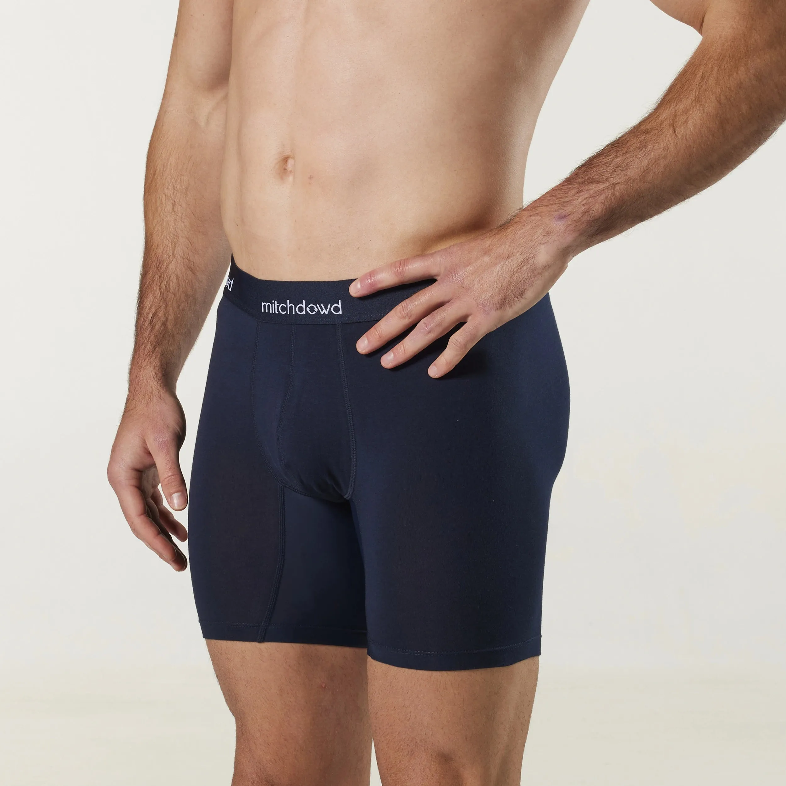 Men's Stretch Cotton Comfort Trunks 3 Pack - Navy