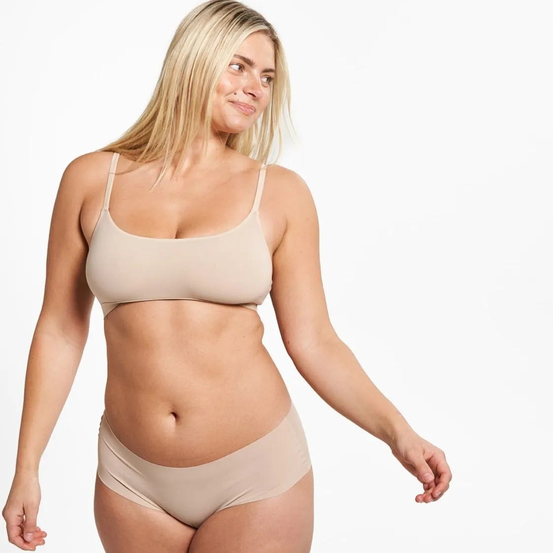 Mid-Rise Bikini Brief - Seamless Ultrasmooth 2.0 - Latte