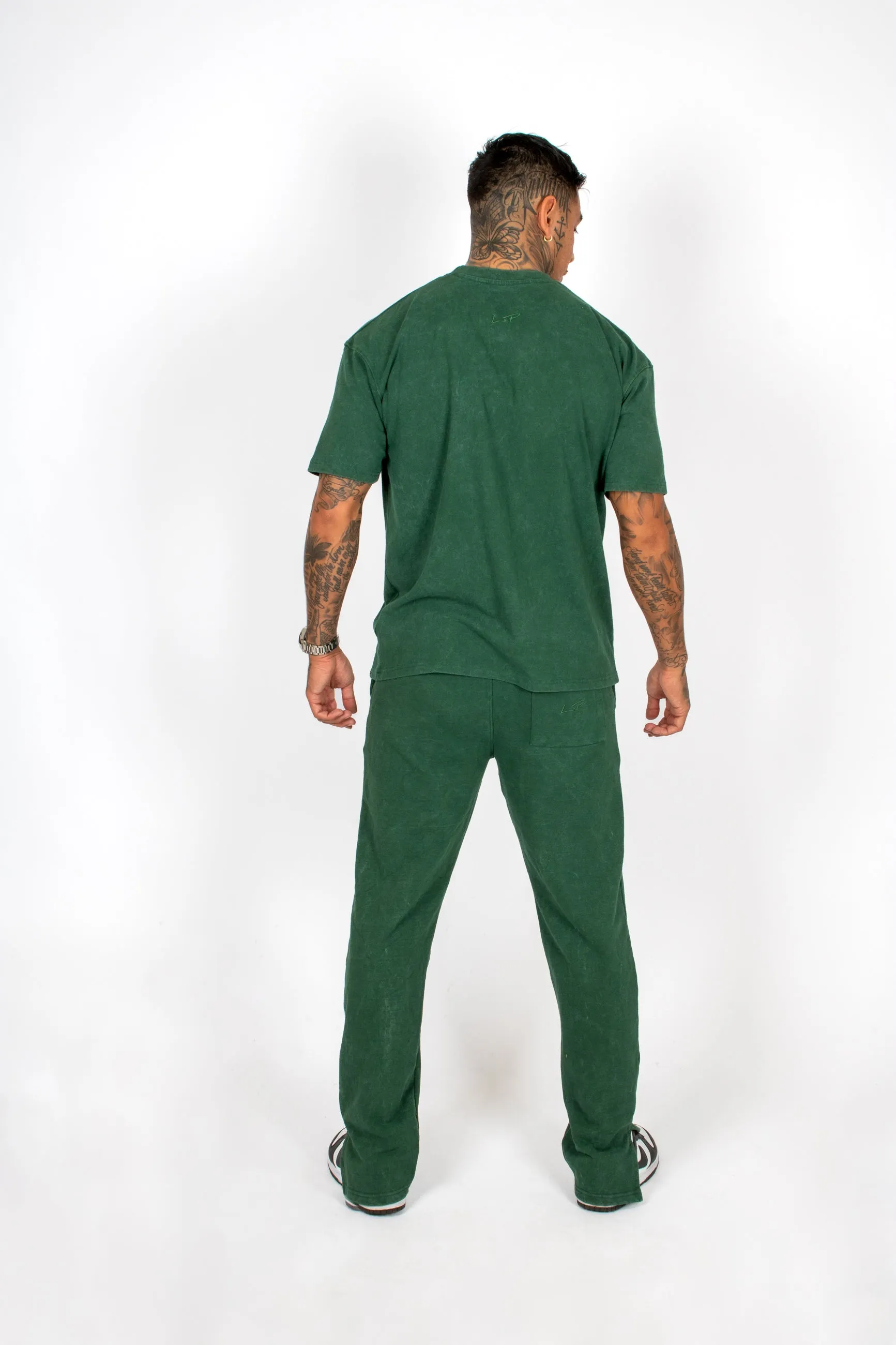 Premium Recycled Forest Acid Green Boxy T-Shirt