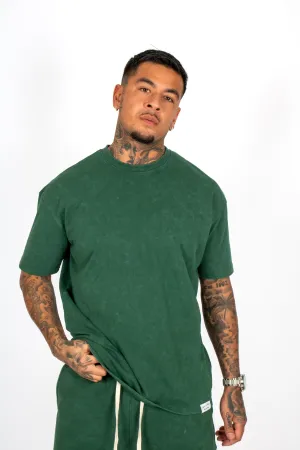 Premium Recycled Forest Acid Green Boxy T-Shirt