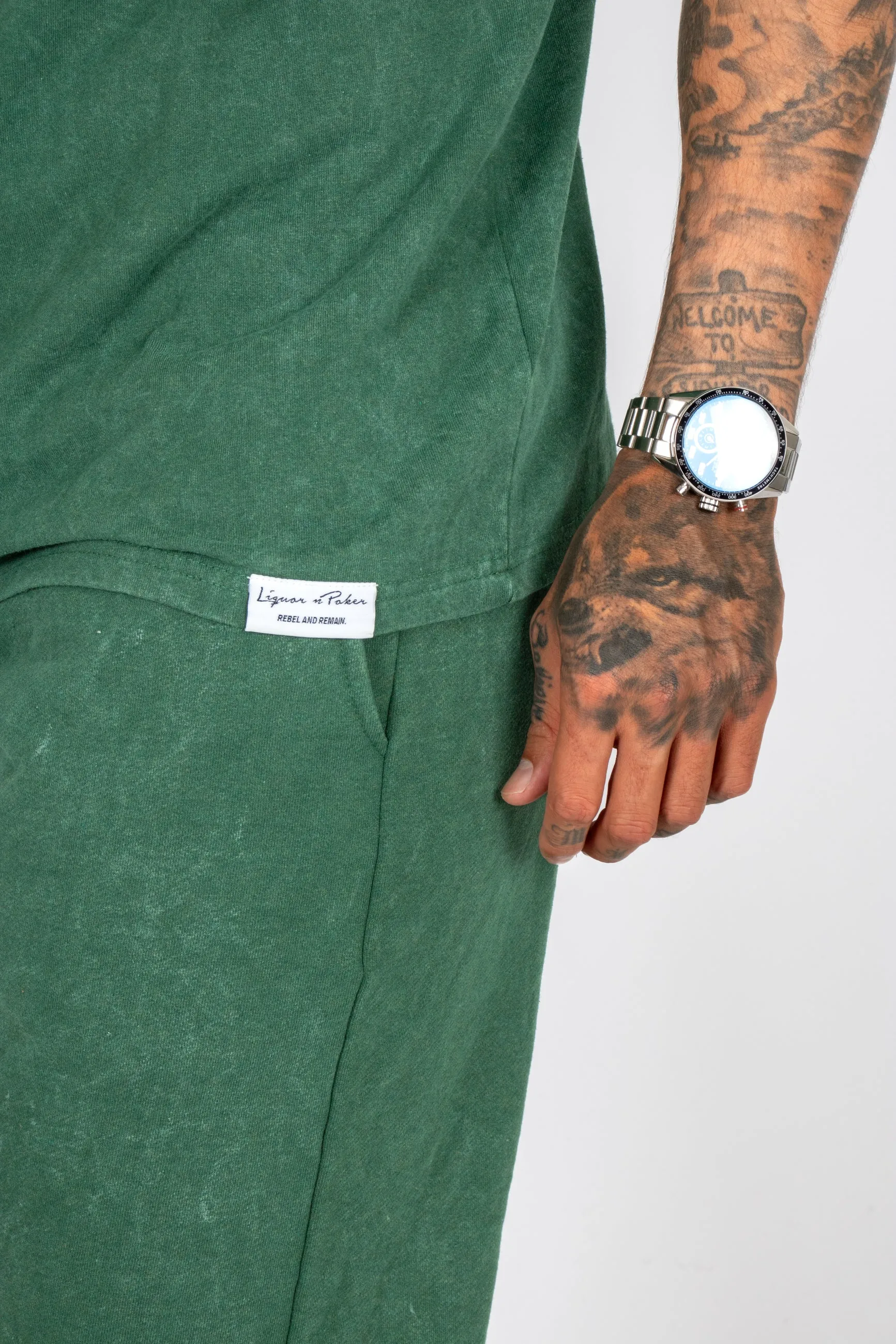 Premium Recycled Forest Acid Green Boxy T-Shirt