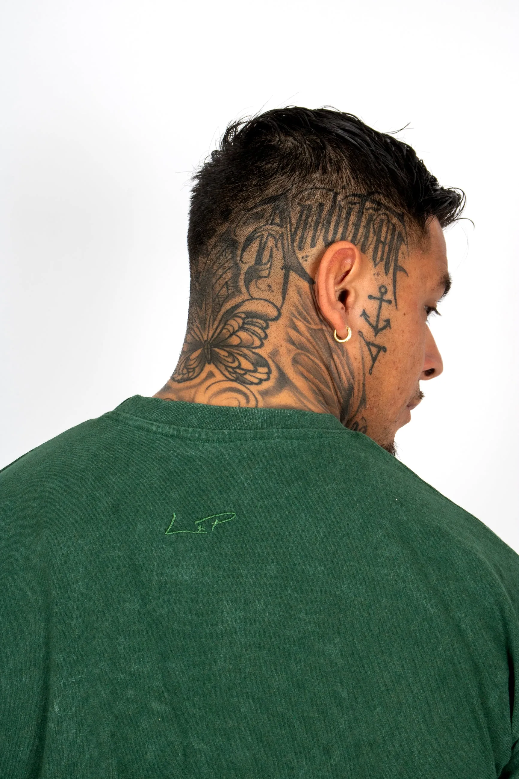 Premium Recycled Forest Acid Green Boxy T-Shirt