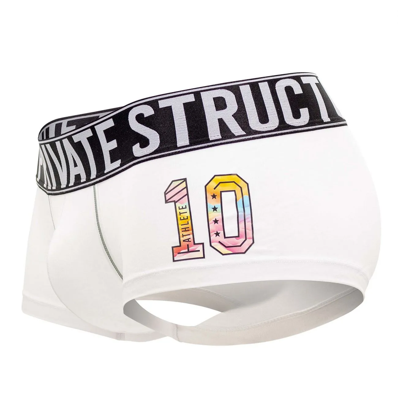 Private Structure BAUX4196 Athlete Trunks Color White