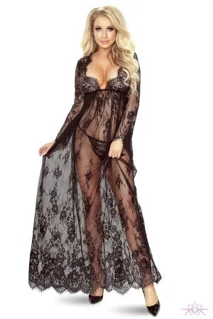 Provocative Long Lace Gown