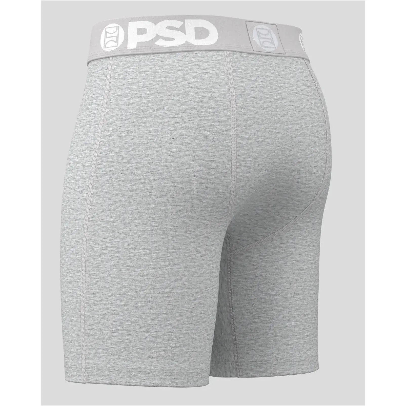 PSD Men's Gray Athl Grey Sld Modal Boxer Brief Extra Large Underwear - 224180164-GRY-XL