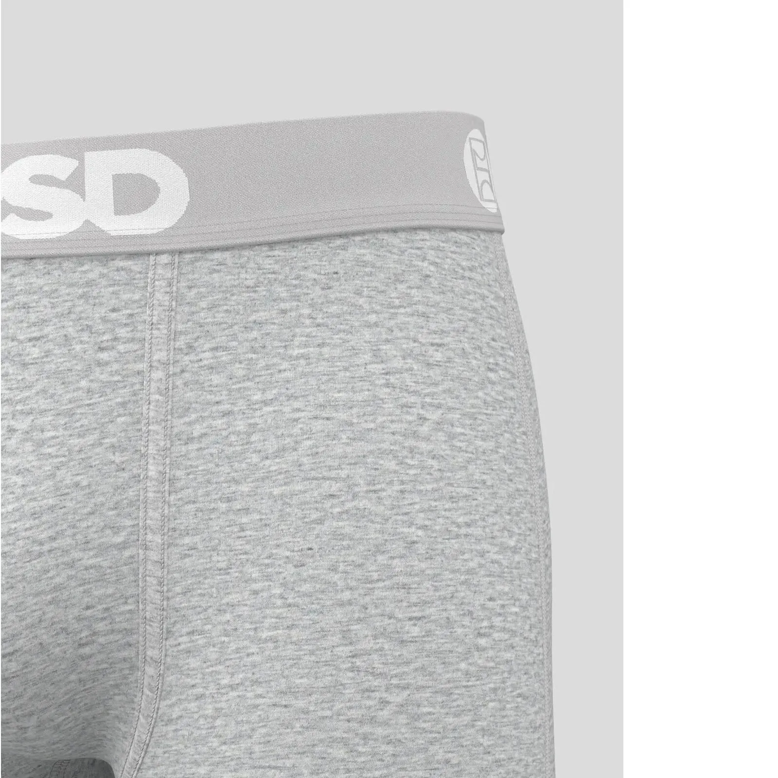 PSD Men's Gray Athl Grey Sld Modal Boxer Brief Extra Large Underwear - 224180164-GRY-XL