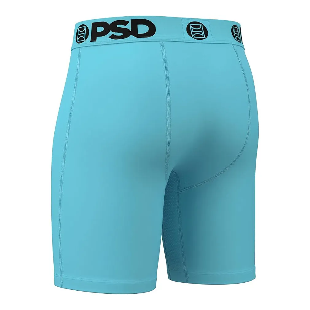 PSD Men's Light Blue Caribbean Sld Boxer Briefs Small Underwear - 224180097-LTB-S