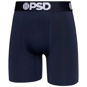 PSD Men's Navy Moisture-Wicking Fabric Sld Boxer Brief Small Underwear - 423180228-NVY-S