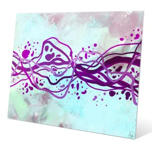 "Crystal Amethyst Current" Graphic Acrylic Art Print