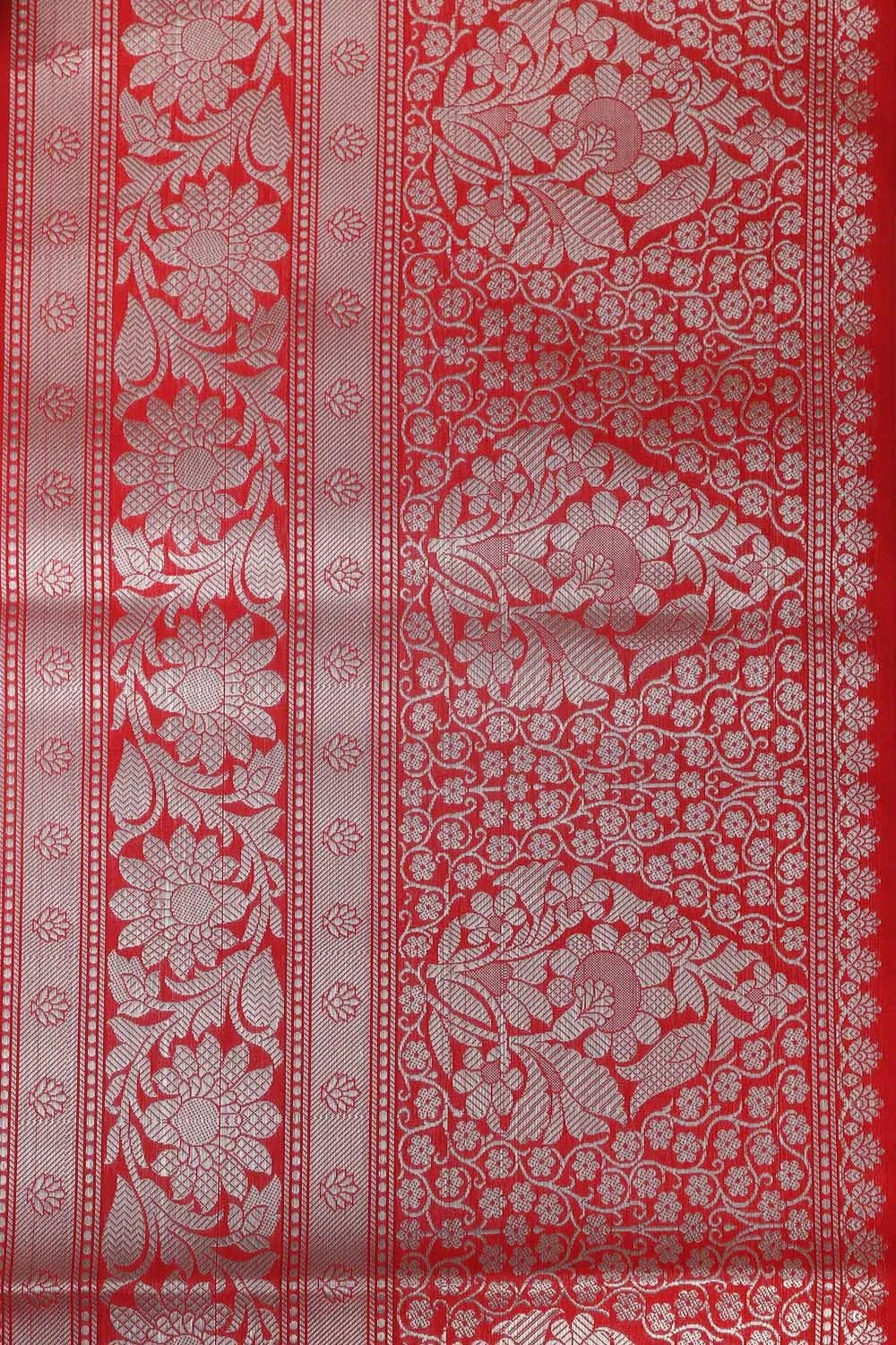 Red Banarasi Silk Lace: Elegant and Stylish