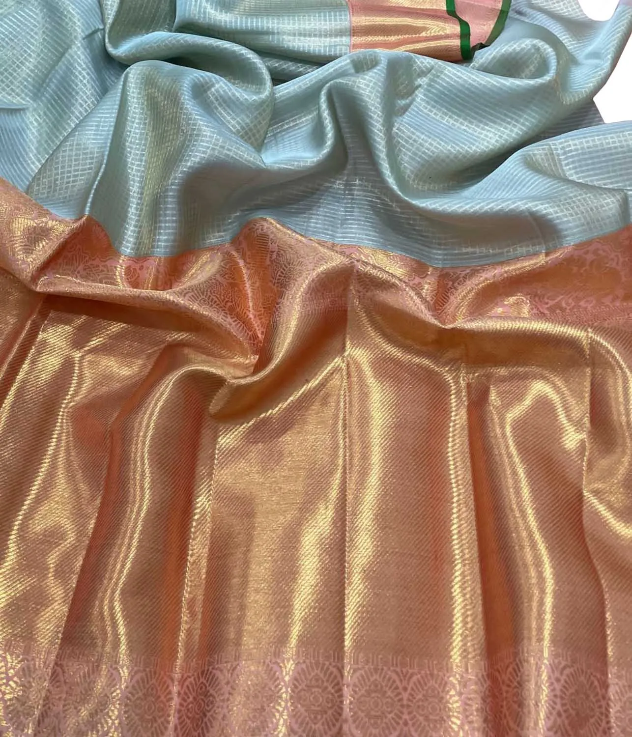 Regal Blue Kanjeevaram Silk Saree: Handloom Luxury
