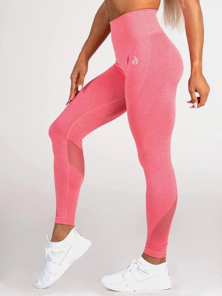 Ryderwear Seamless Tights - Coral Marl