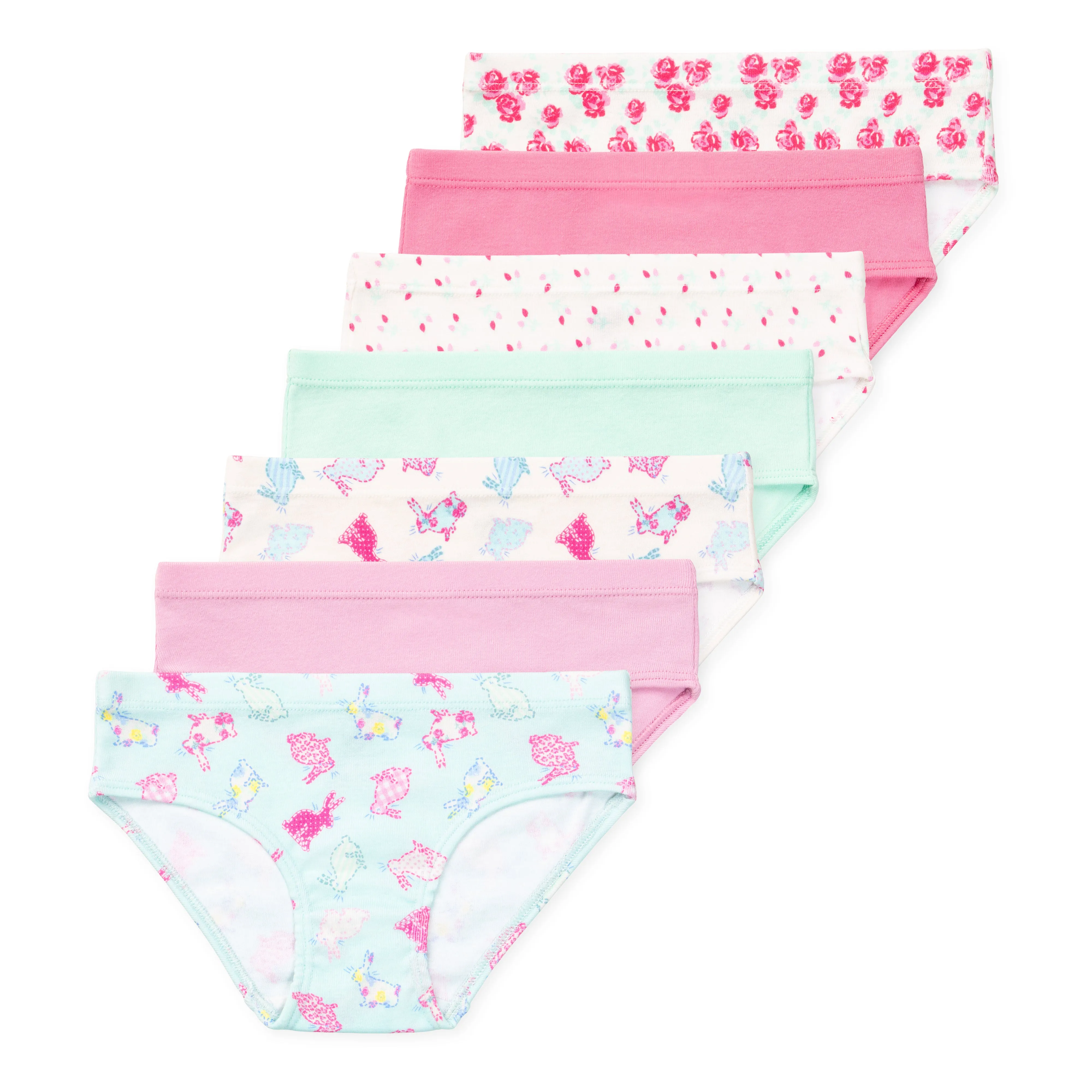 Ryleigh Girls Organic Cotton Bikini Underwear (7-Pack)