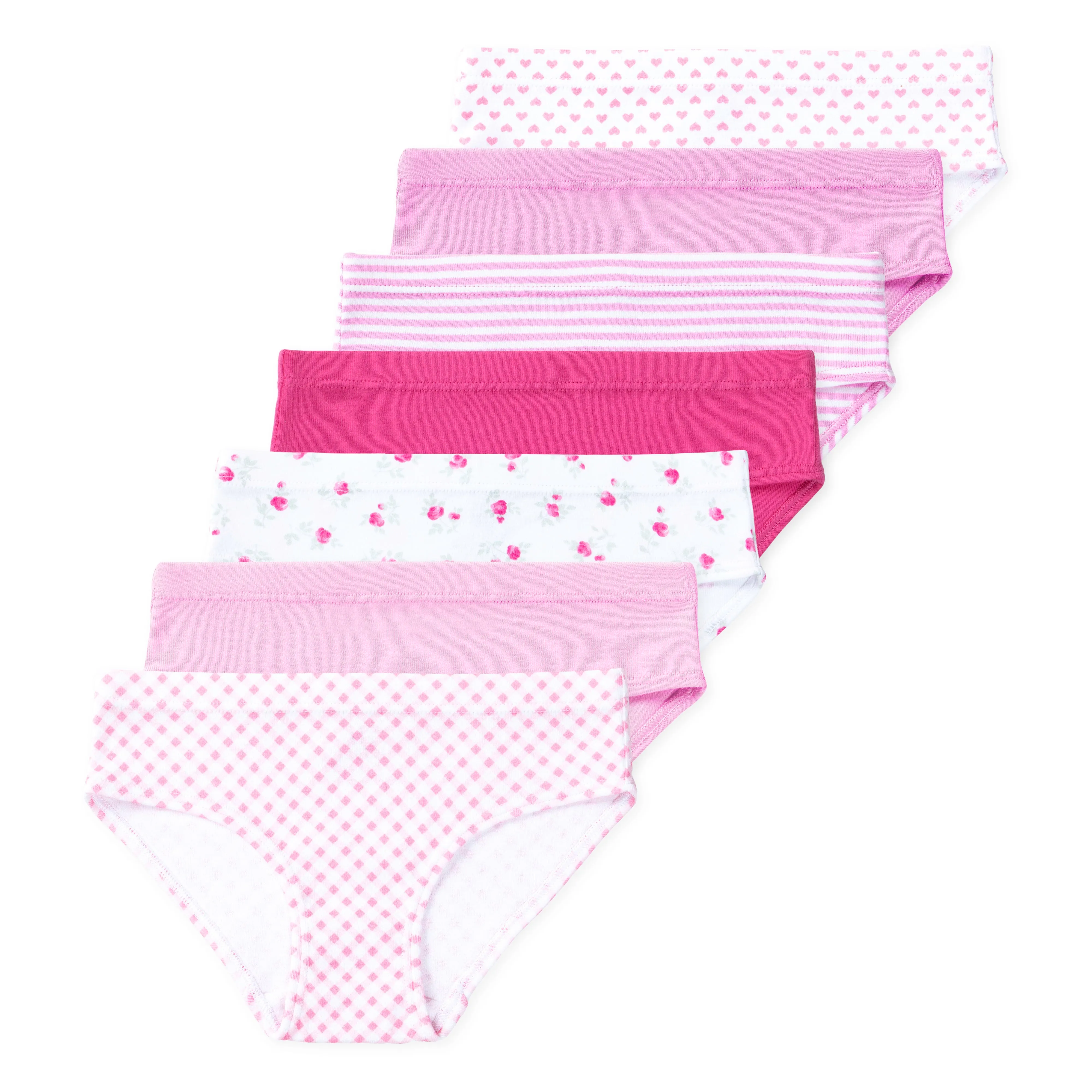 Ryleigh Girls Organic Cotton Bikini Underwear (7-Pack)