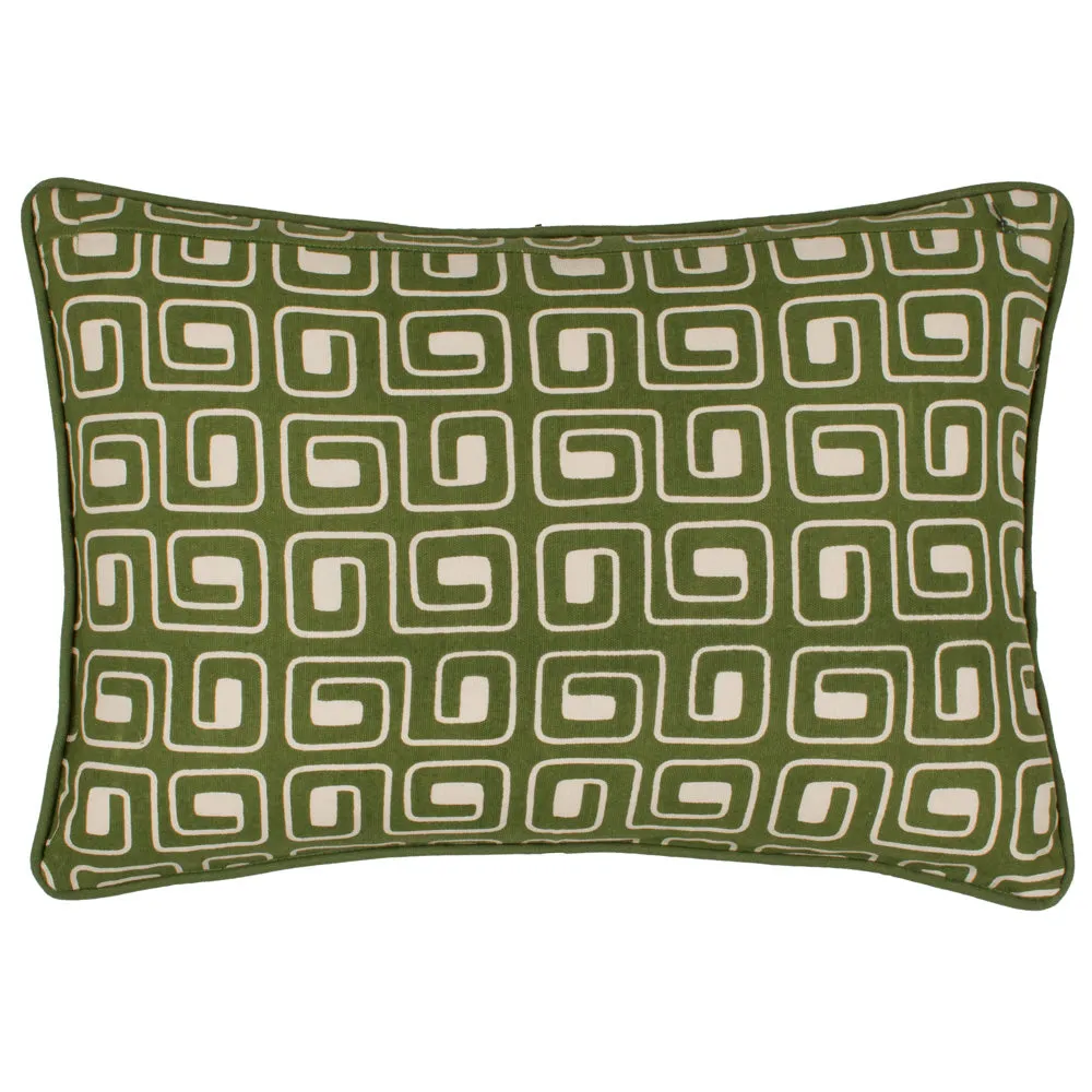 Safara Printed Cushion Olive