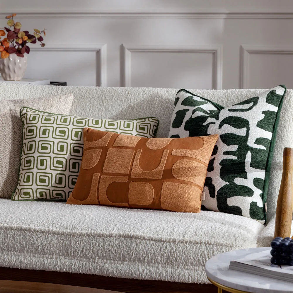 Safara Printed Cushion Olive