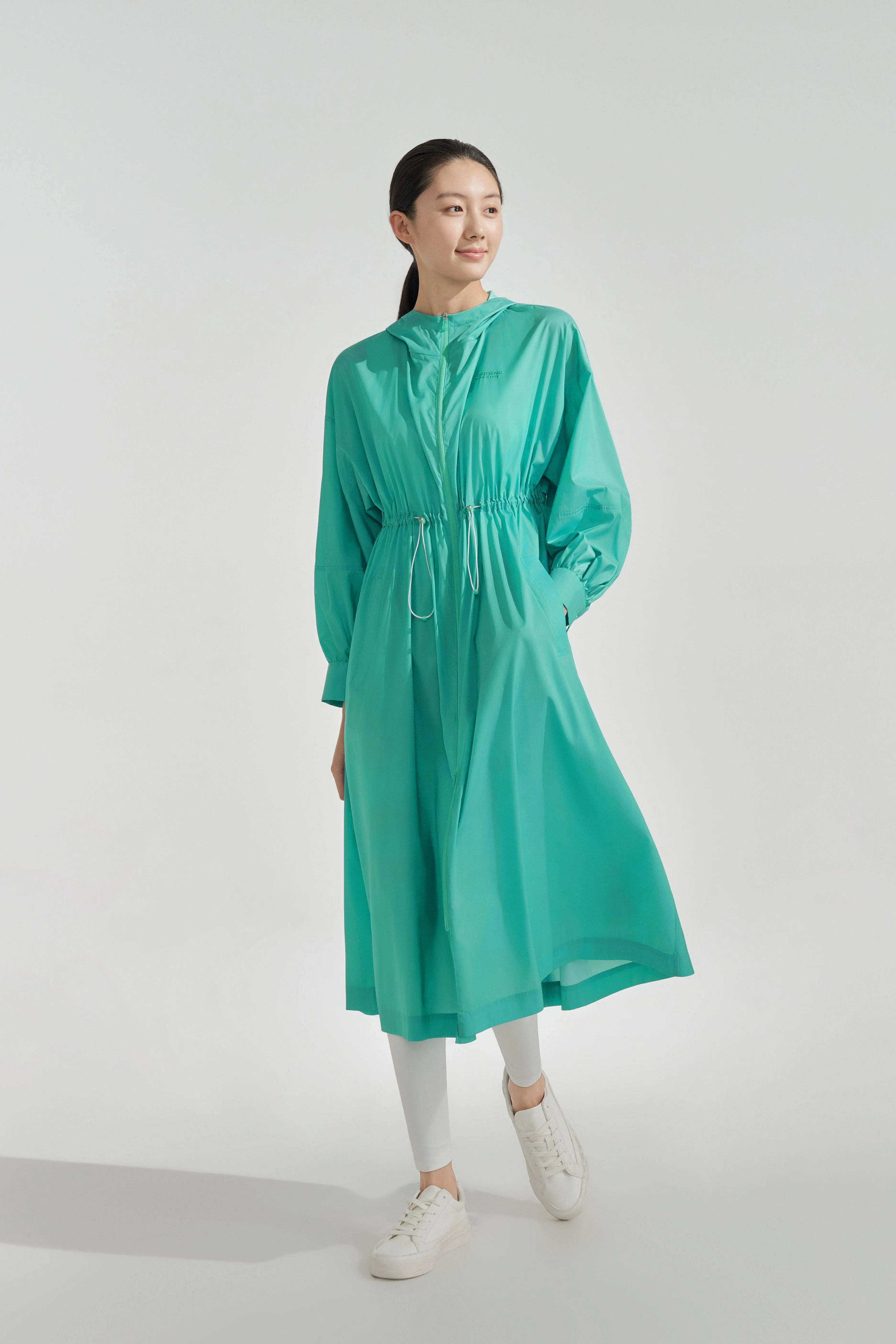 Silk Blend  Summer Protection Gown with Drawstring
