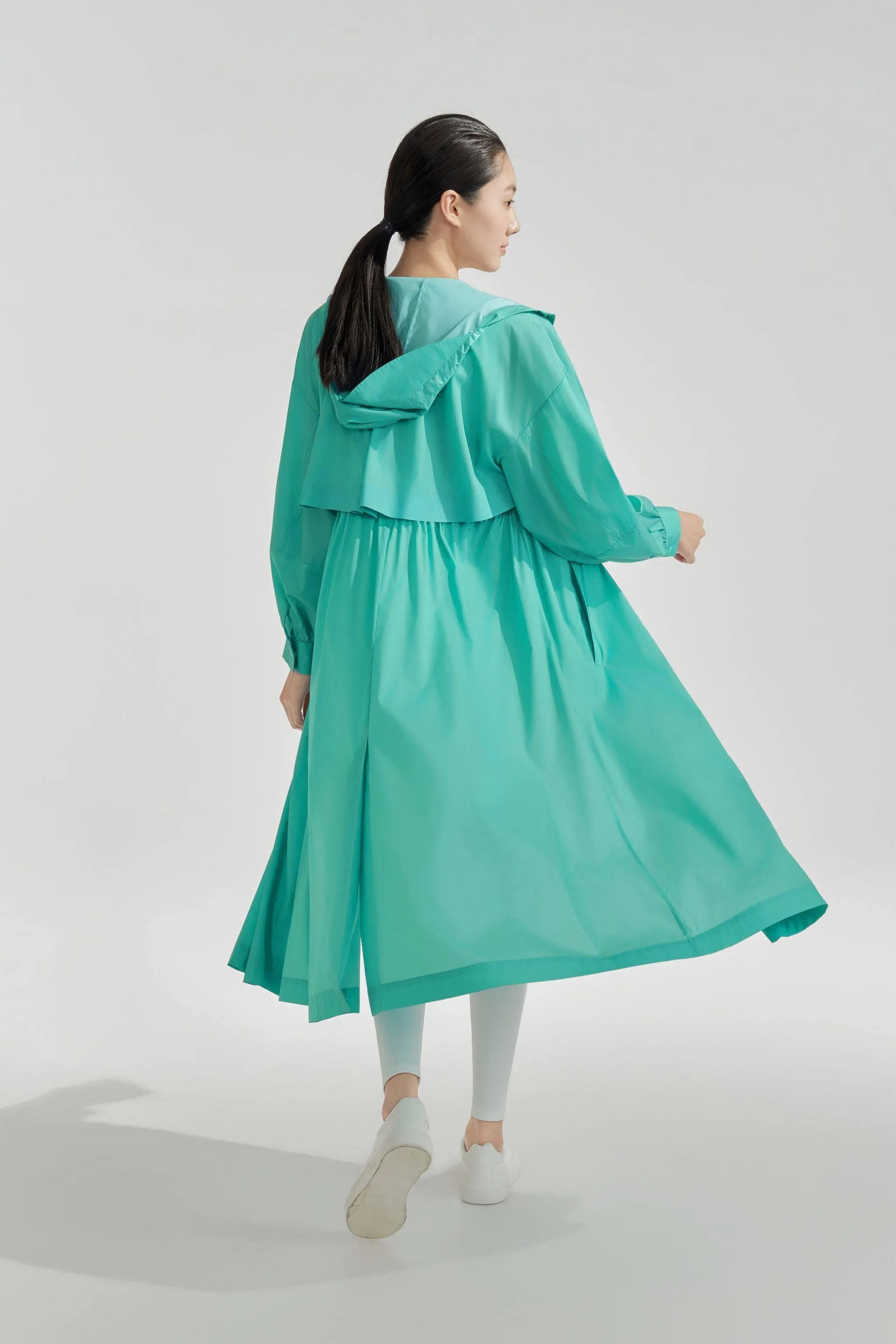 Silk Blend  Summer Protection Gown with Drawstring