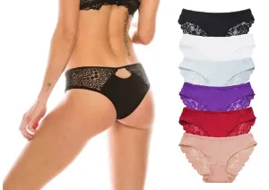 Silky Crochet Lace & Cutout Panties