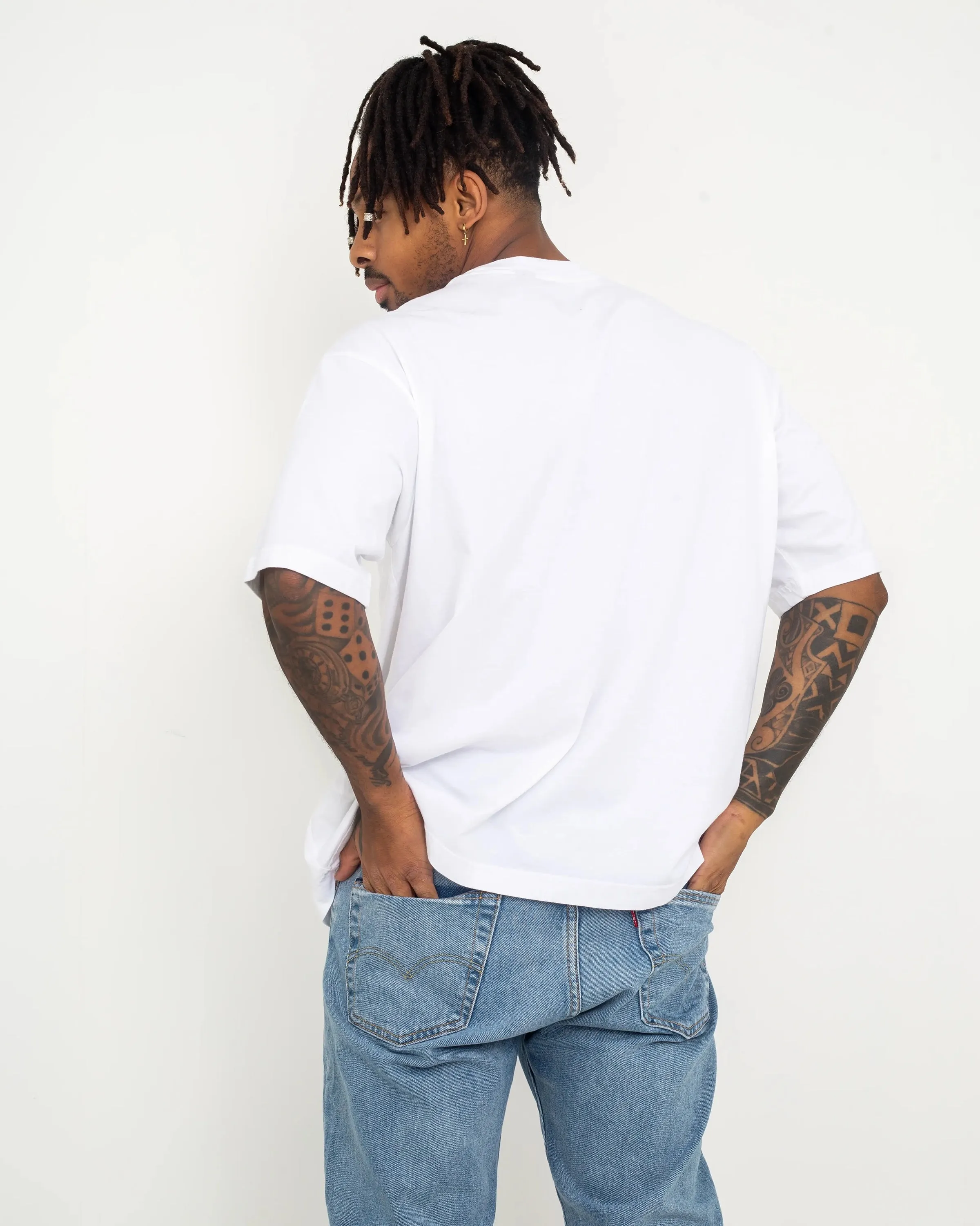 Skateboarding Graphic Boxy T-Shirt in White