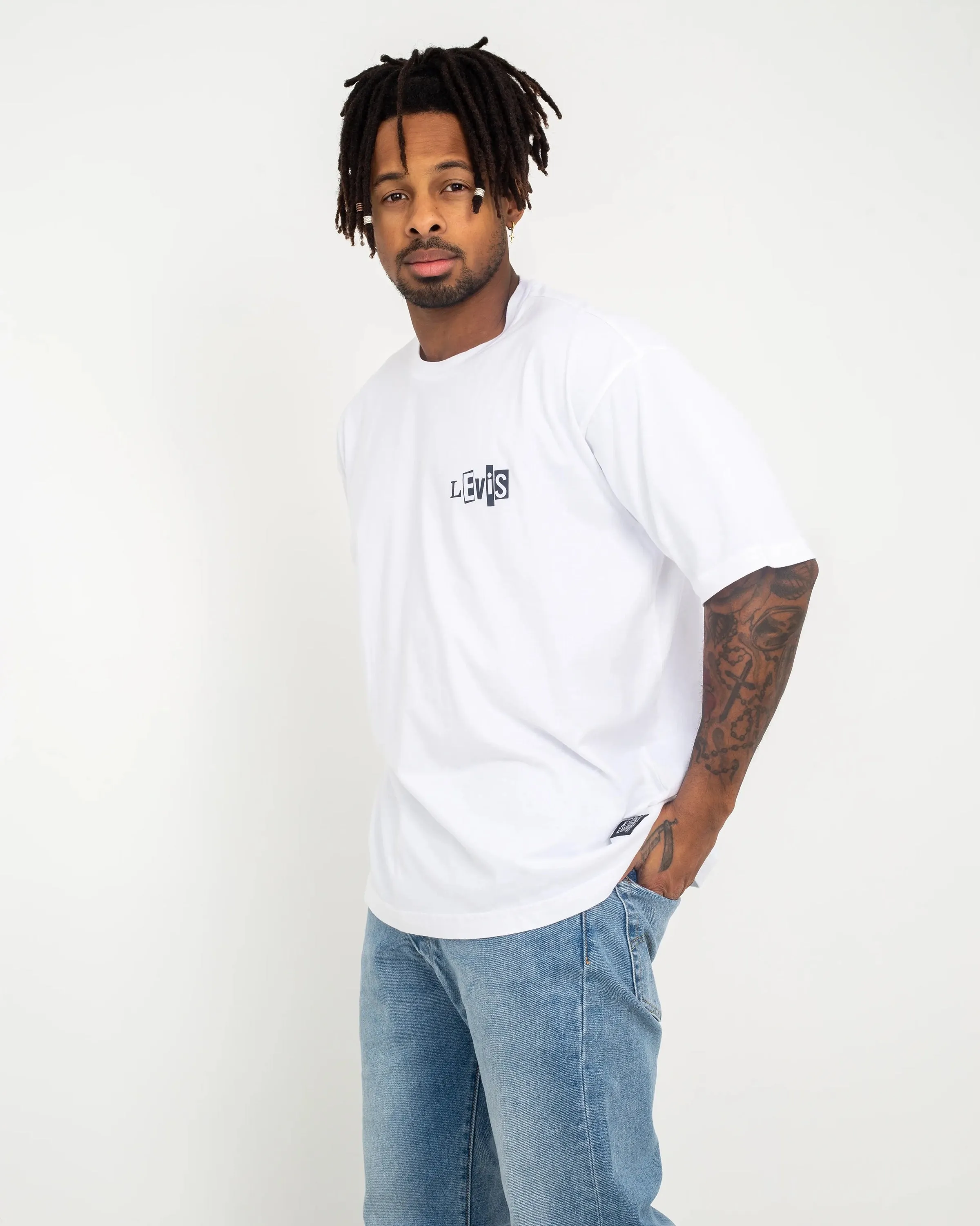 Skateboarding Graphic Boxy T-Shirt in White