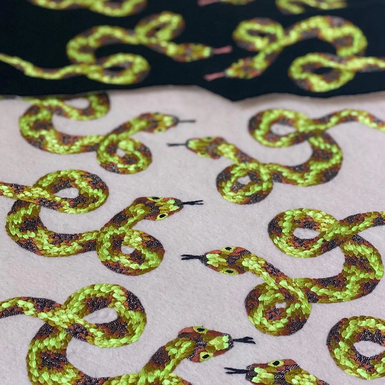 Snake Embroidered Patch