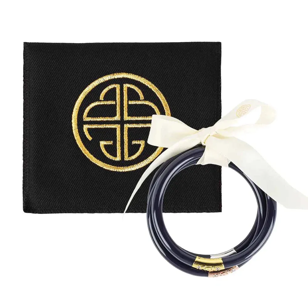 Three Kings Bangles Navy 3 Set