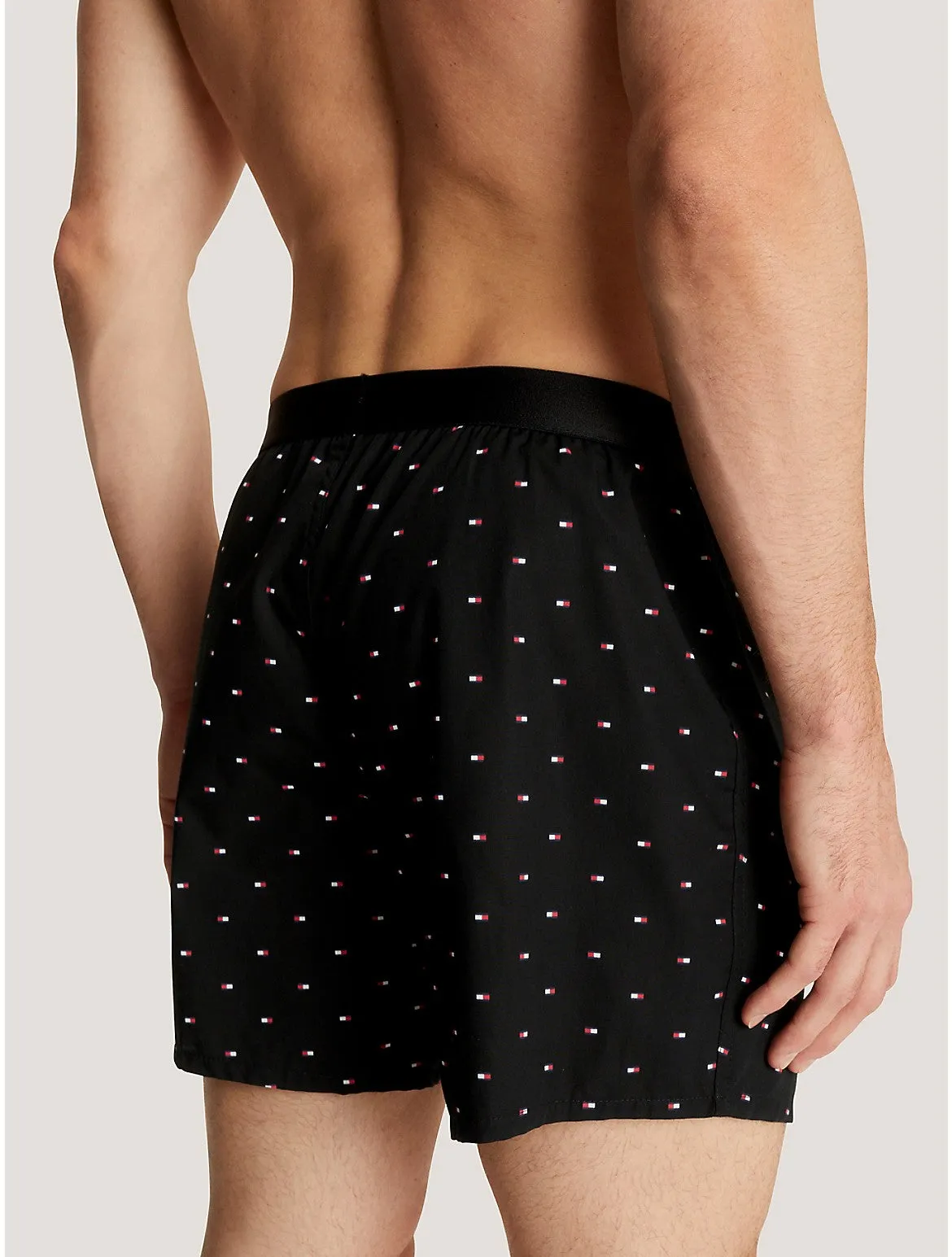 Tommy Hilfiger Men's Regular Fit Microflag Woven Boxer