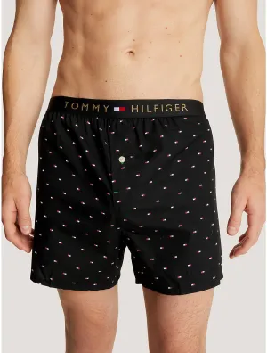 Tommy Hilfiger Men's Regular Fit Microflag Woven Boxer