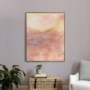 Tulla Saffron Framed Canvas Stone