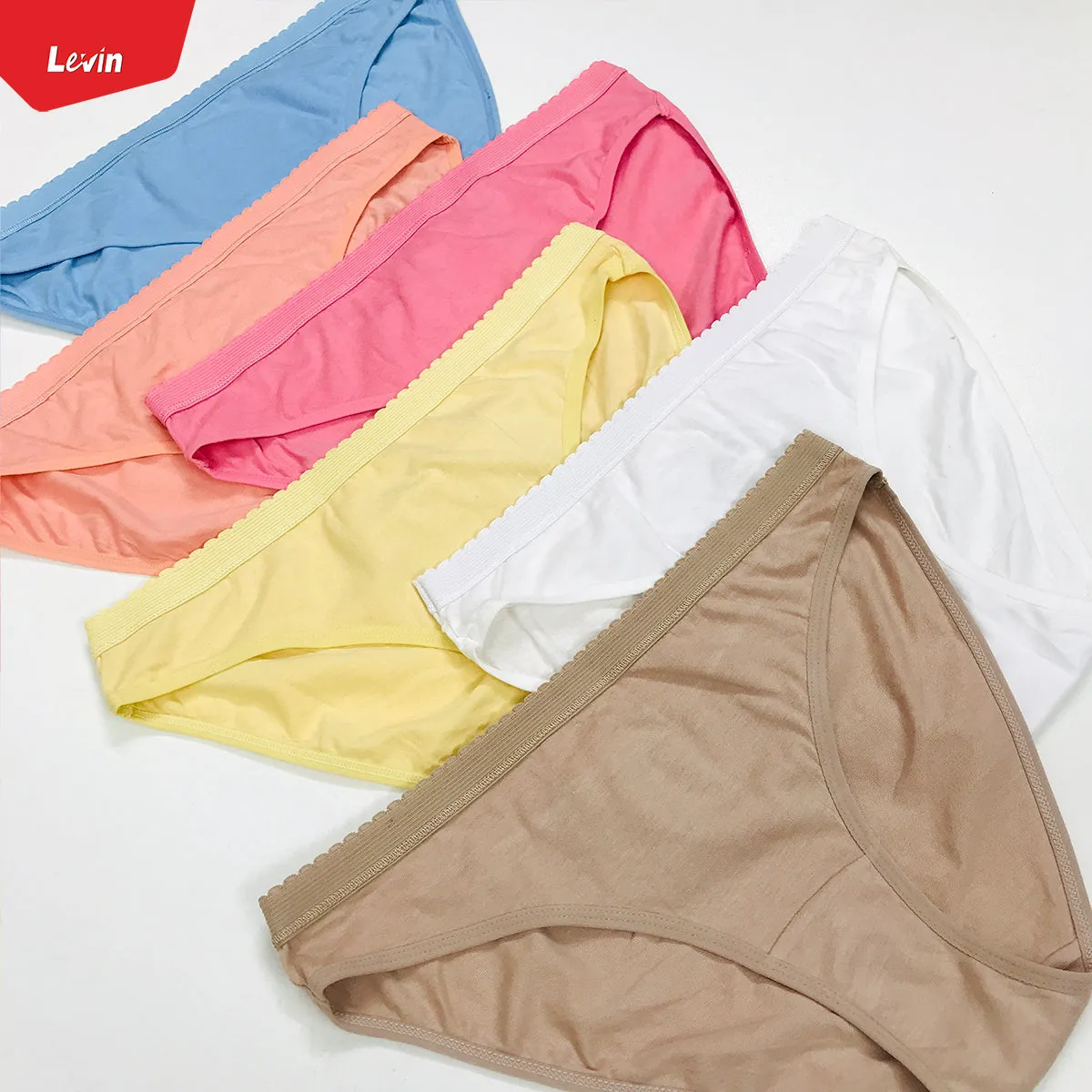 Women's Cotton Casual Elasticated Solid Color Half back panties